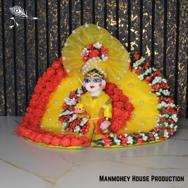 Royal Laddu Gopal Heavy Dress Combo  | Grand Poshak for Krishna Idol