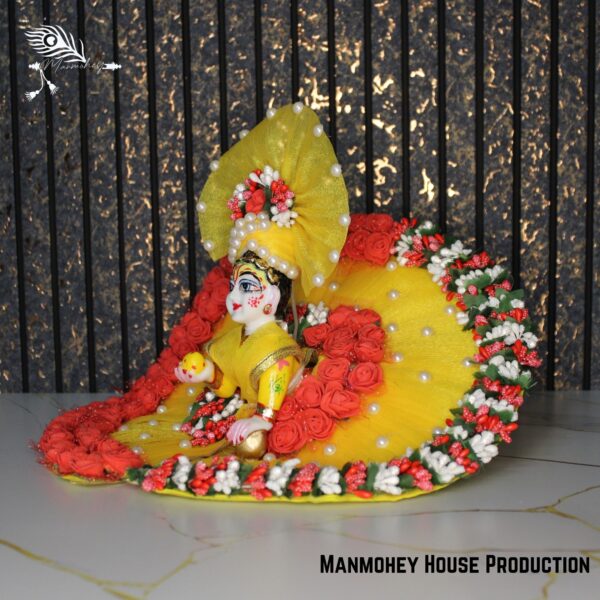 Royal Laddu Gopal Heavy Dress Combo  | Grand Poshak for Krishna Idol - Image 3